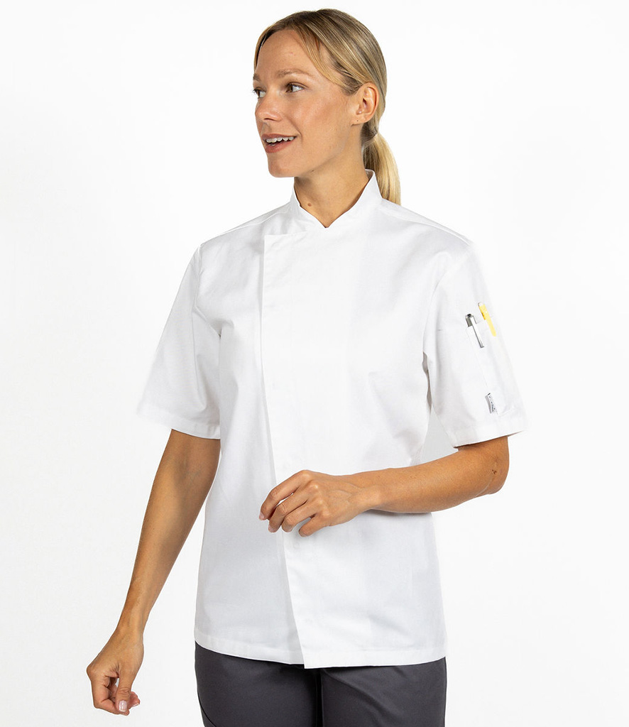 Short Sleeve Asymmetric Chef's Jacket