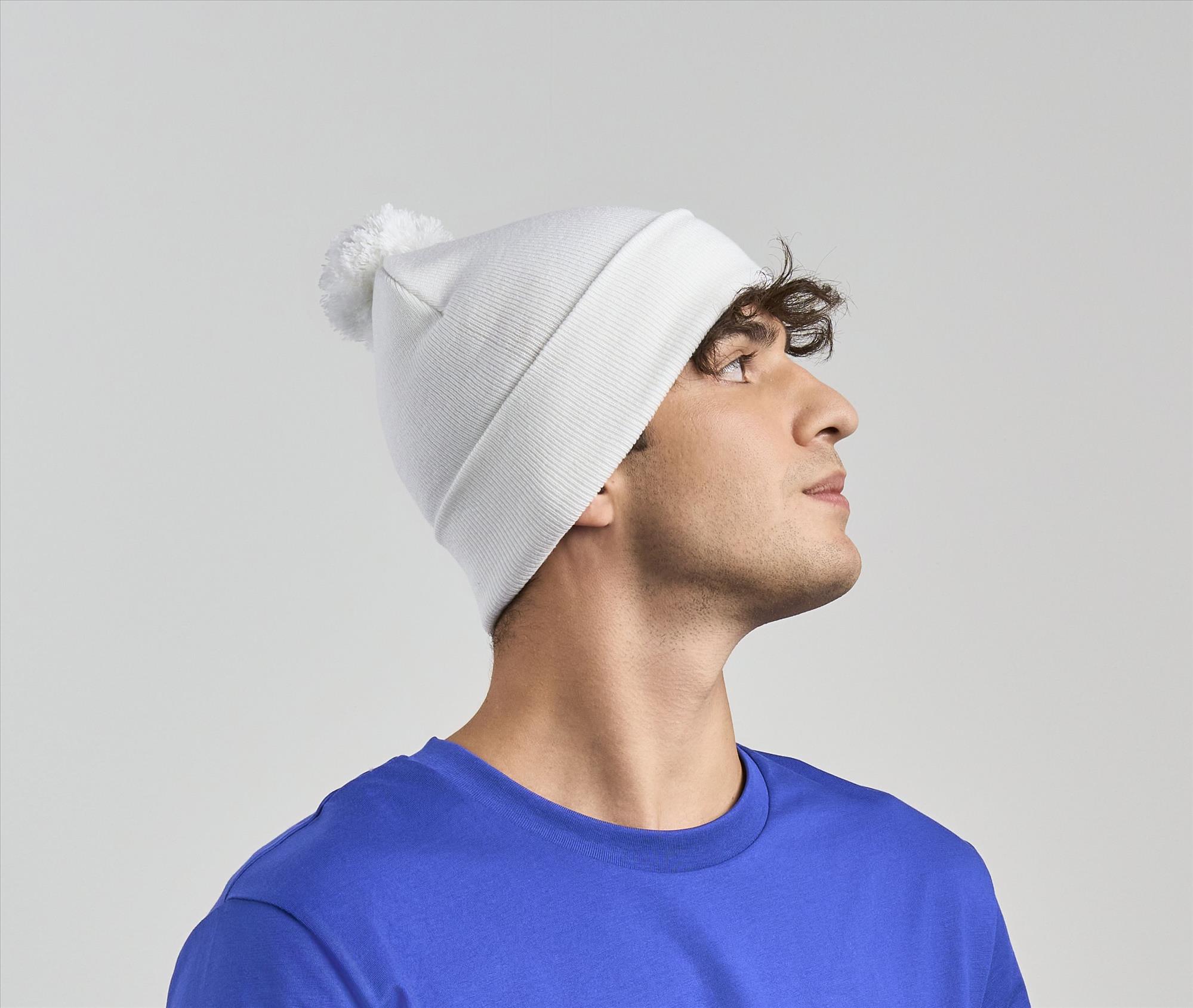 ATLANTIS HEADWEAR WIND-S WITH POMPOM bedrukken met eigen logo