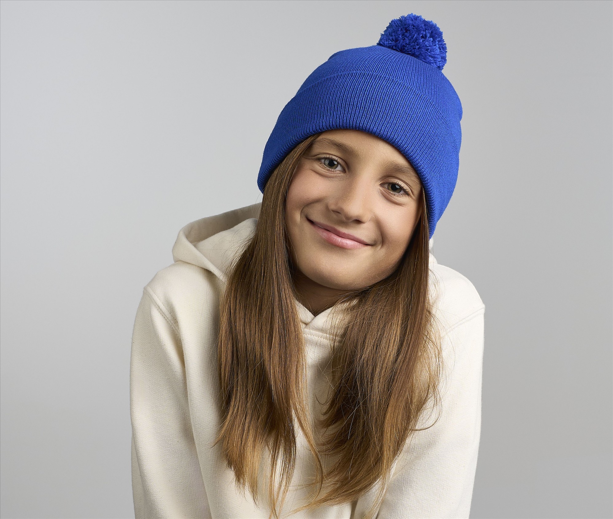 ATLANTIS HEADWEAR KID WIND-S WITH POMPOM bedrukken met eigen logo