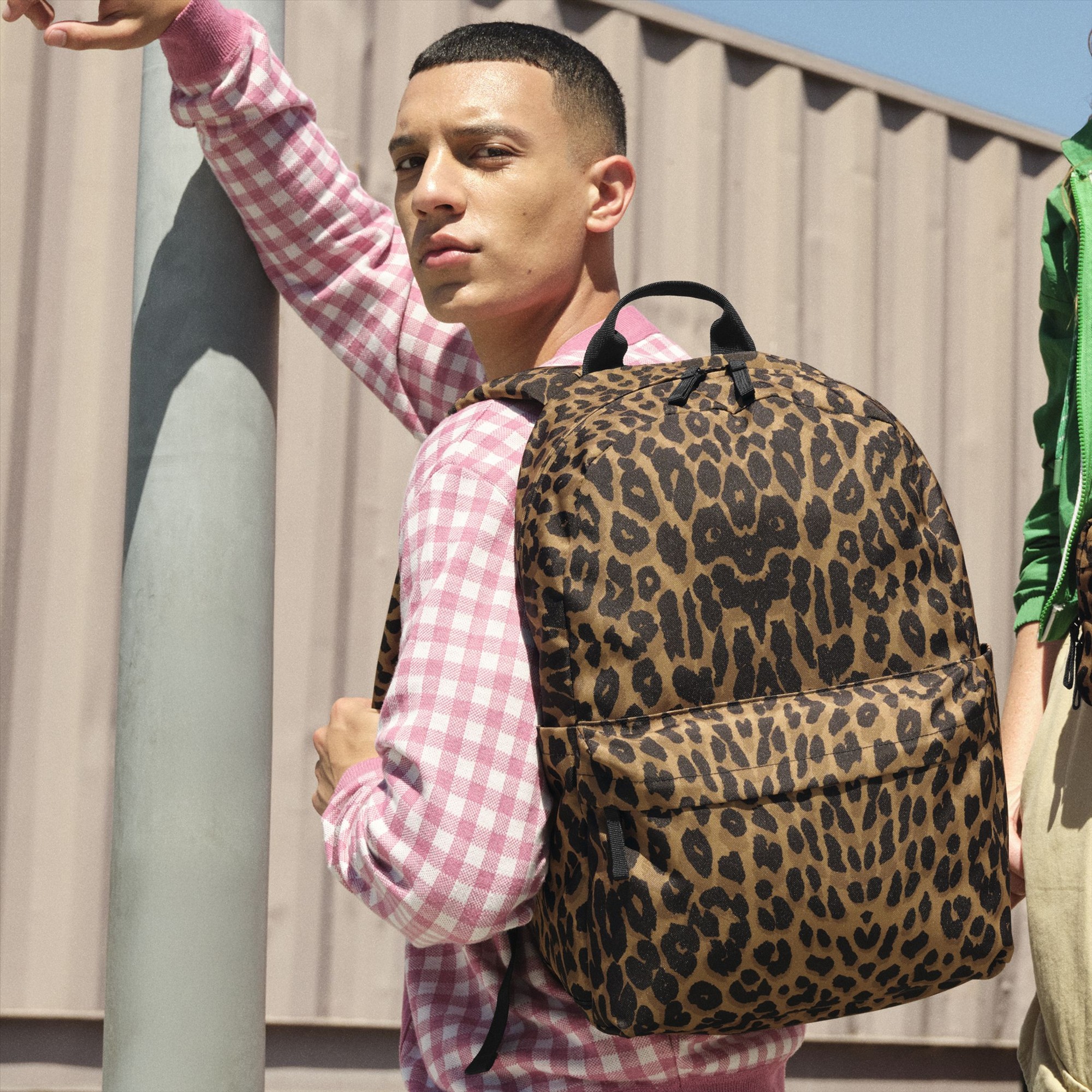 BAG BASE LEOPARD PRINT BACKPACK bedrukken met eigen logo