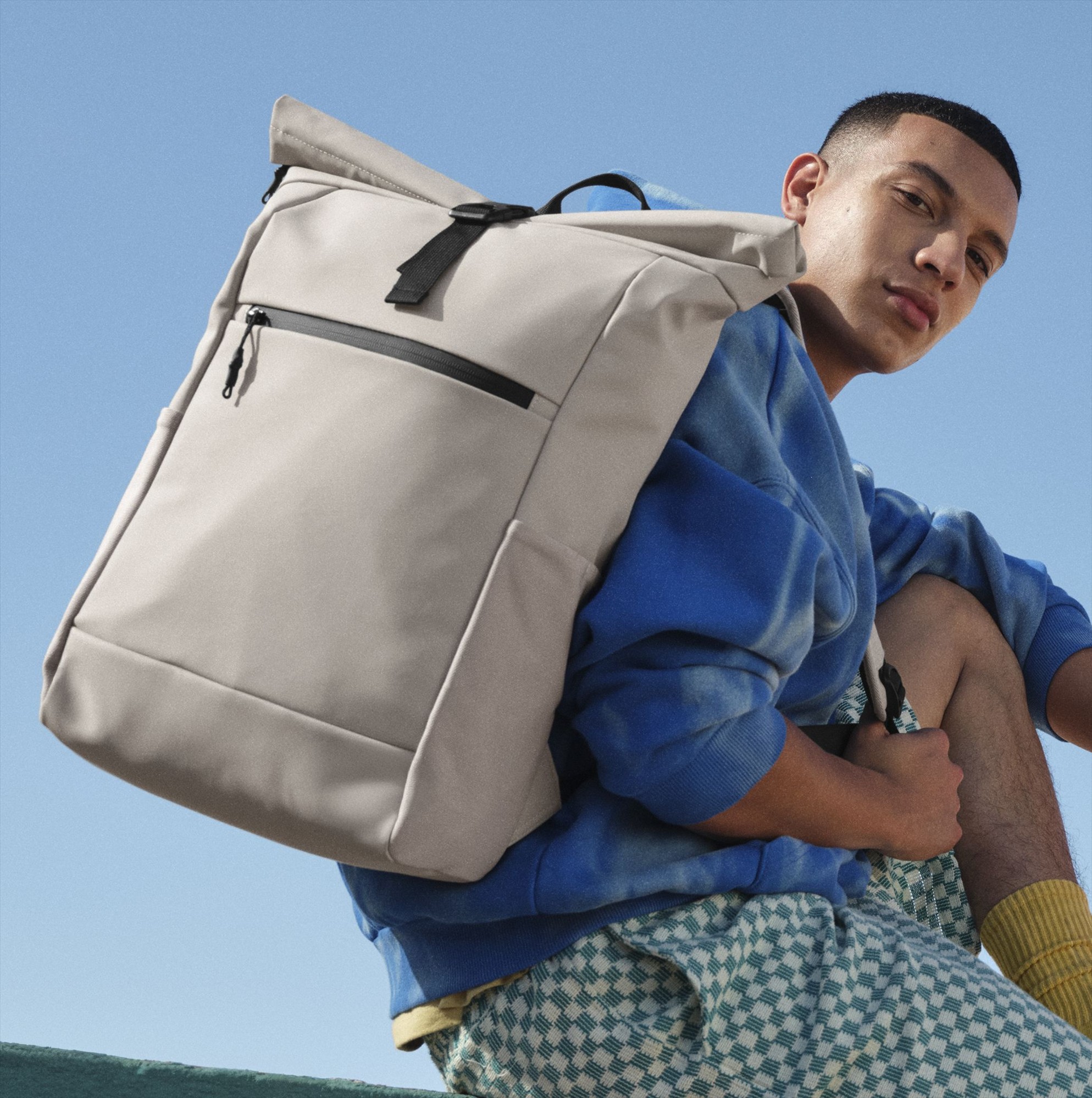 BAG BASE ATHLUX ROLL-TOP BACKPACK bedrukken met eigen logo