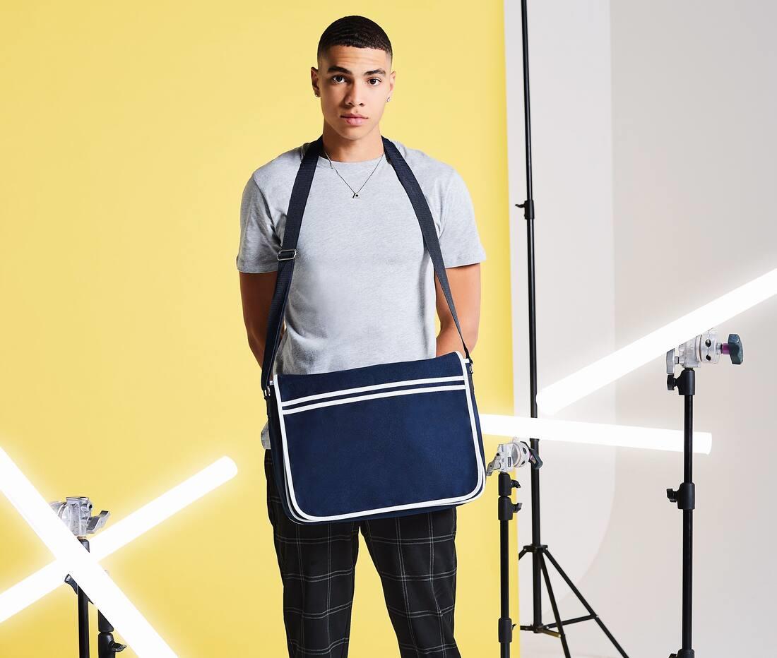 BAG BASE RETRO MESSENGER bedrukken met eigen logo