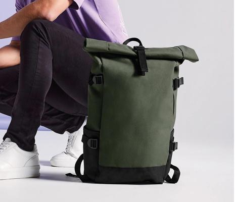 BLOCK ROLL-TOP BACKPACK BAG BASE BG858