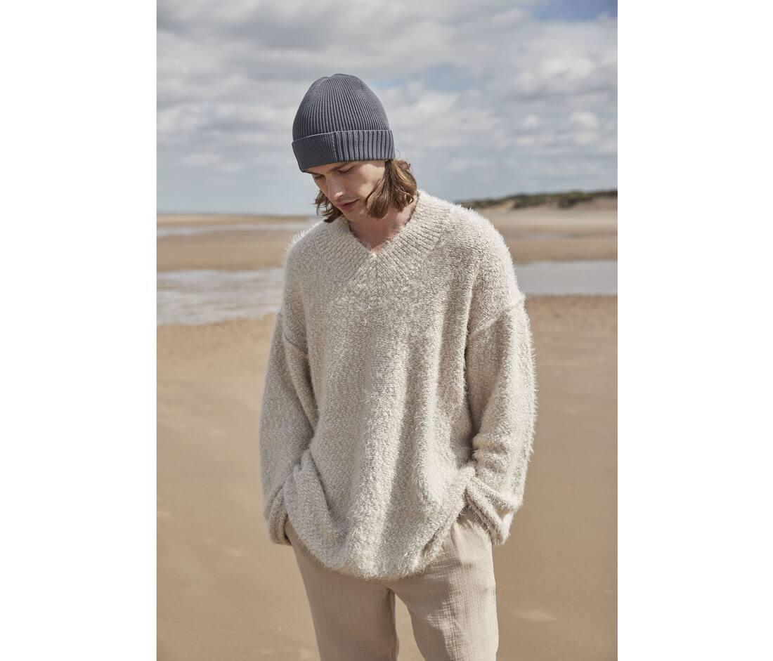 BEECHFIELD ORGANIC COTTON ENGINEERED PATCH BEANIE bedrukken met eigen logo