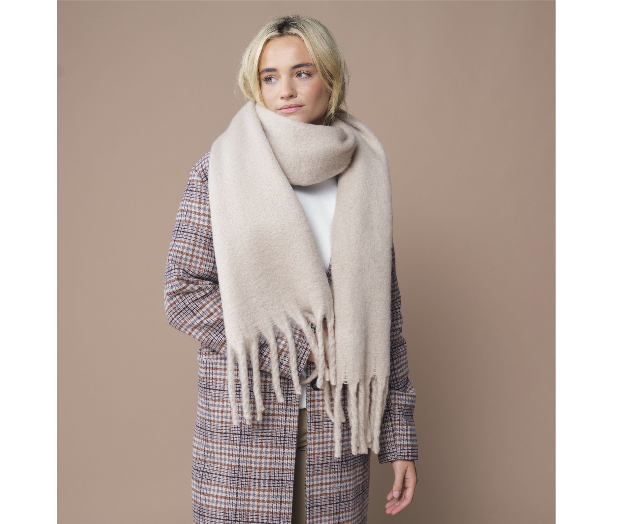 BEECHFIELD FLUFFY SCARF bedrukken met eigen logo