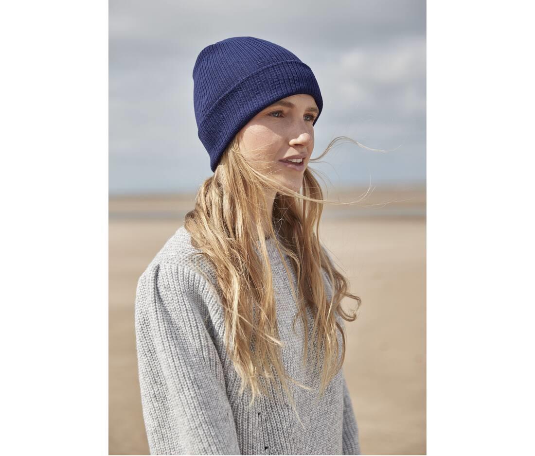 BEECHFIELD ORGANIC COTTON FINE KNIT BEANIE bedrukken met eigen logo