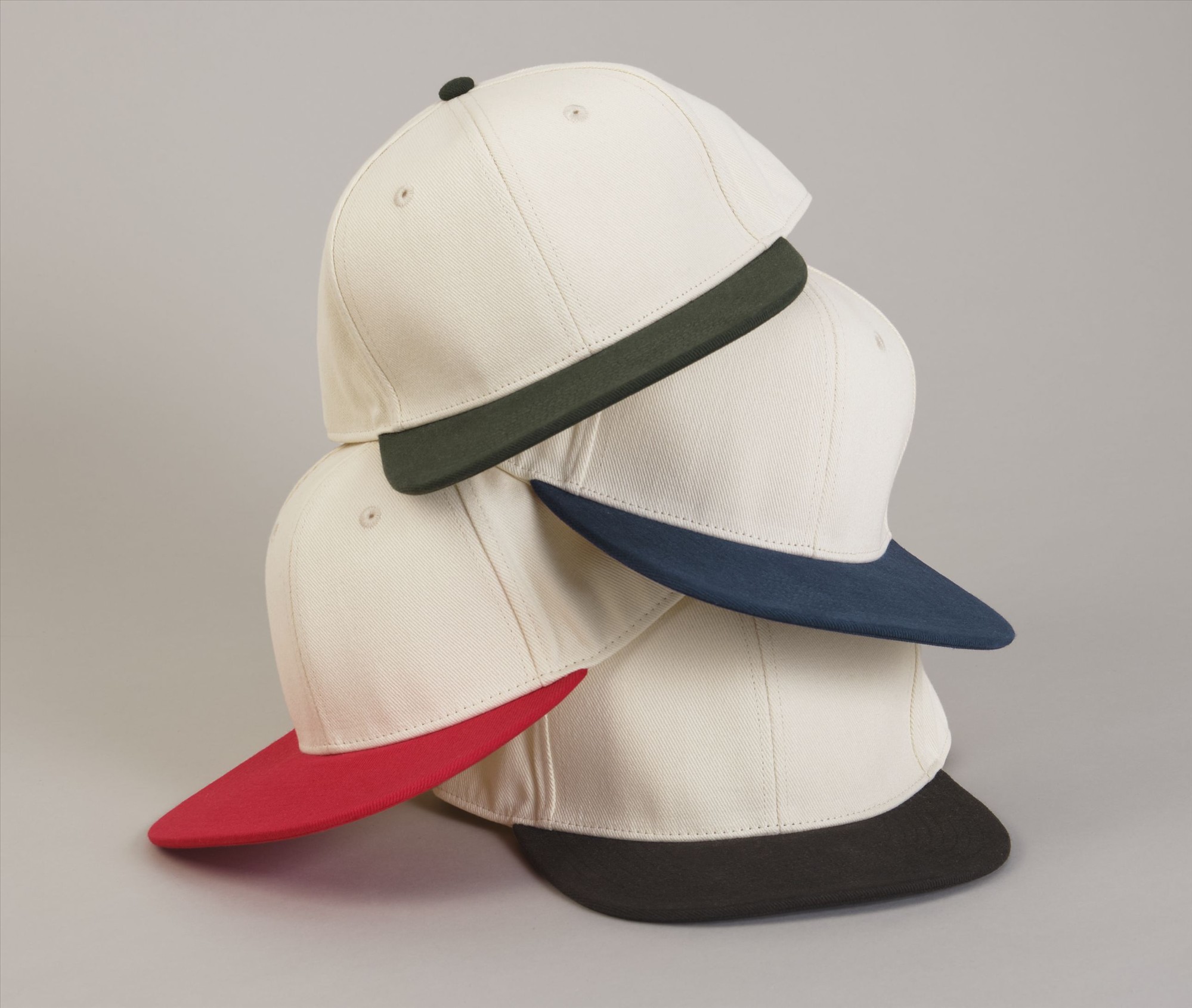 BEECHFIELD CONTRAST FLAT PEAK 6 PANEL CAP bedrukken met eigen logo