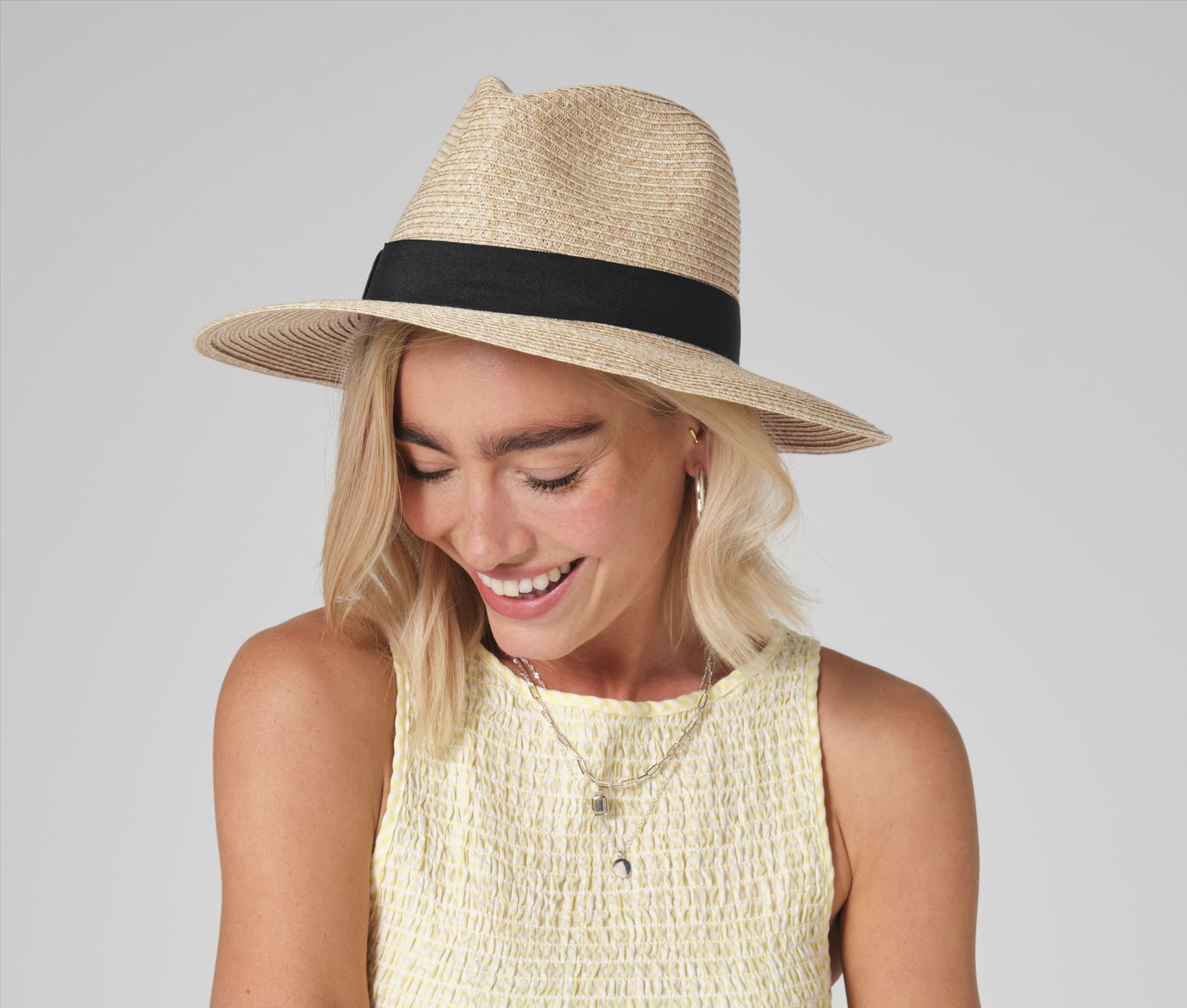 BEECHFIELD STRAW FEDORA bedrukken met eigen logo