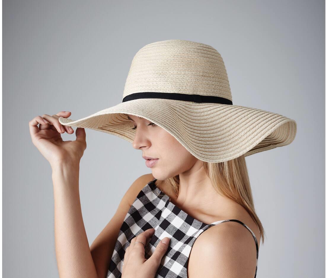 BEECHFIELD MARBELLA WIDE-BRIMMED SUN HAT bedrukken met eigen logo