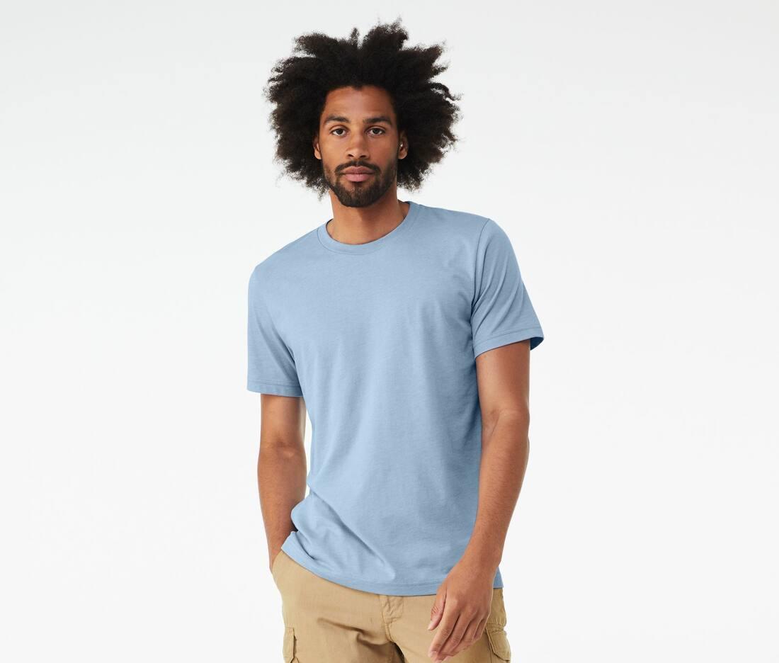 BELLA + CANVAS UNISEX HEATHER CVC SHORT SLEEVE TEE bedrukken met eigen logo