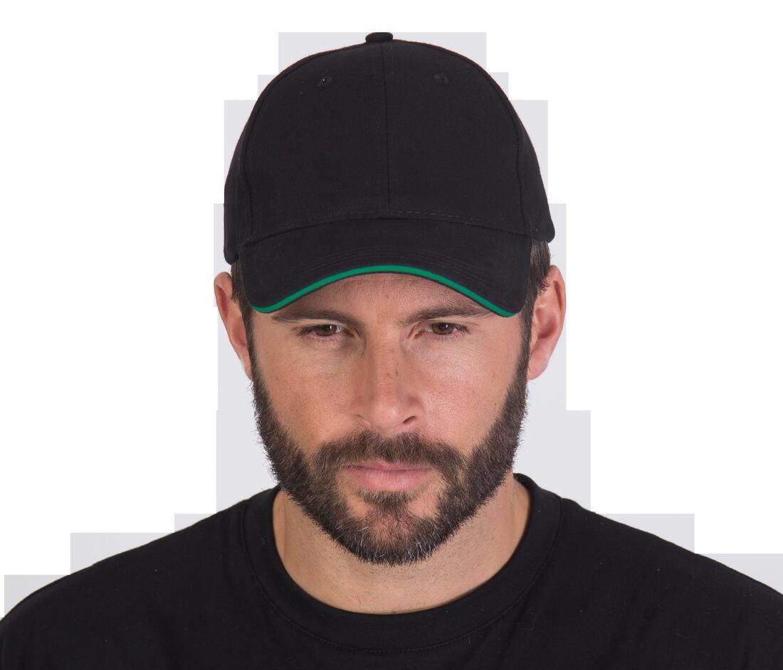 BLACK&MATCH 6 PANEL CAP bedrukken met eigen logo