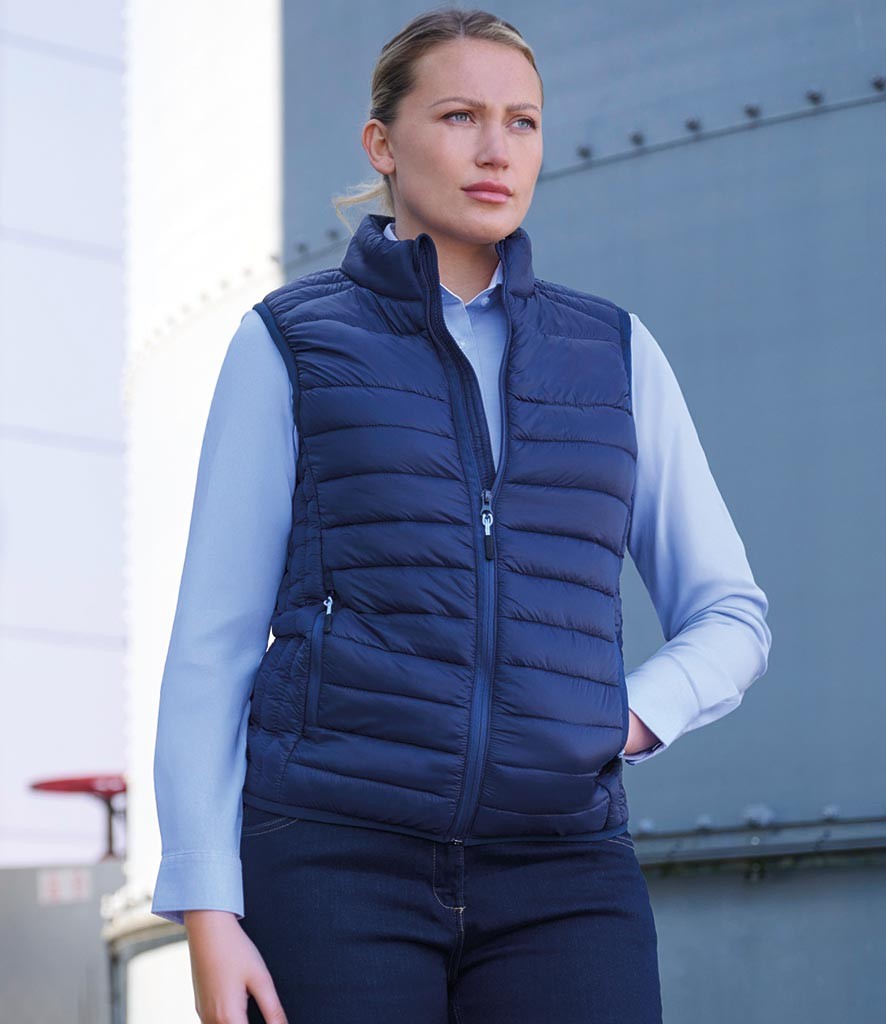 Brook Taverner Ladies Skyline Core Padded Gilet bedrukken met eigen logo