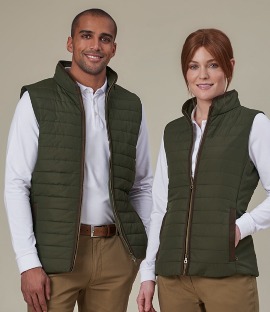 Brook Taverner Tampa Quilted Gilet bedrukken met eigen logo