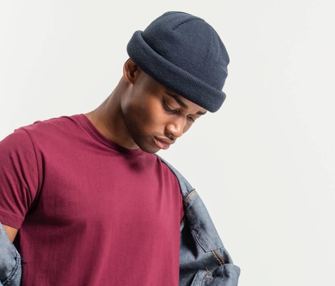 BUILD YOUR BRAND HEAVY KNIT BEANIE bedrukken met eigen logo