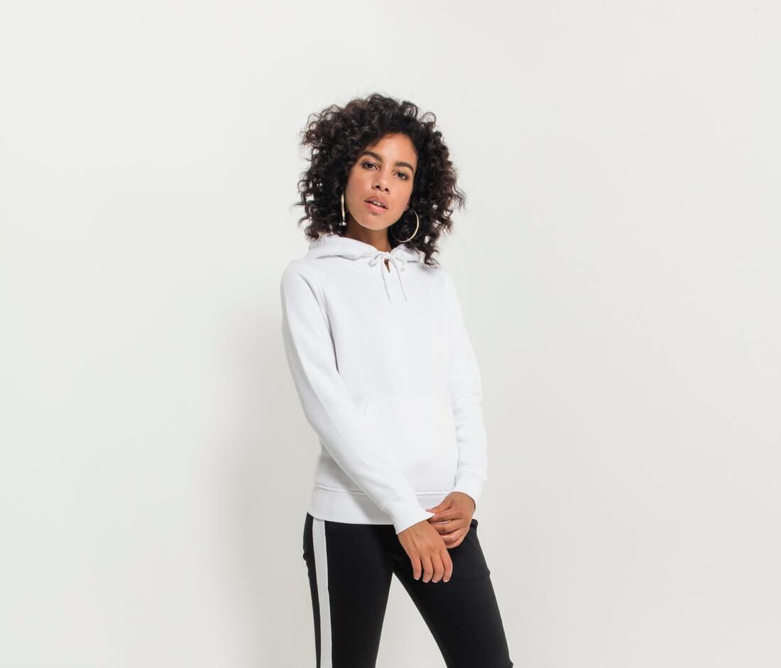 BUILD YOUR BRAND LADIES HEAVY HOODY bedrukken met eigen logo