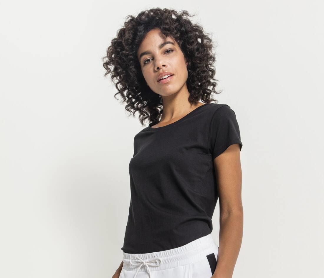 BUILD YOUR BRAND LADIES BOX TEE bedrukken met eigen logo