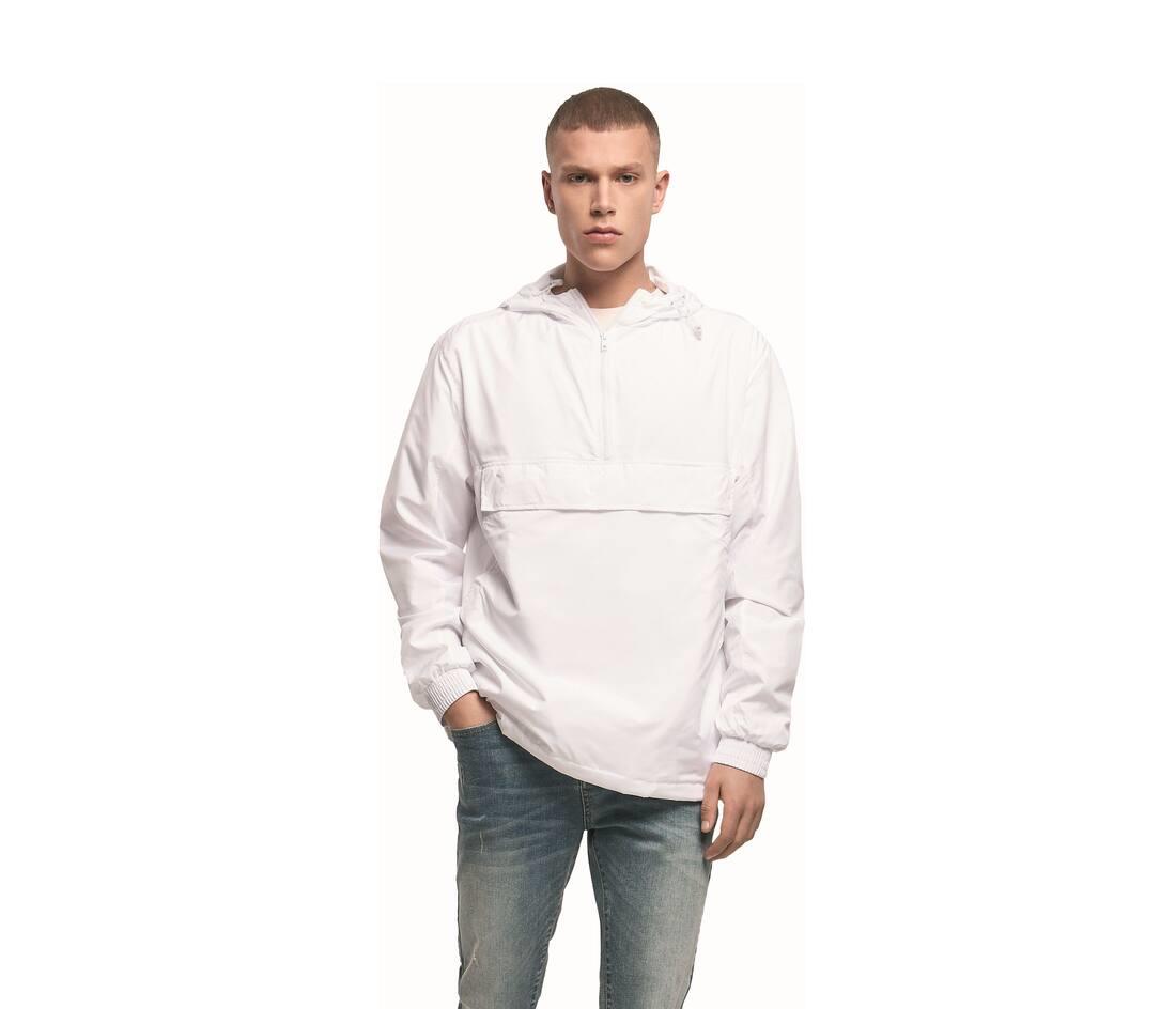 BUILD YOUR BRAND BASIC PULL OVER JACKET bedrukken met eigen logo