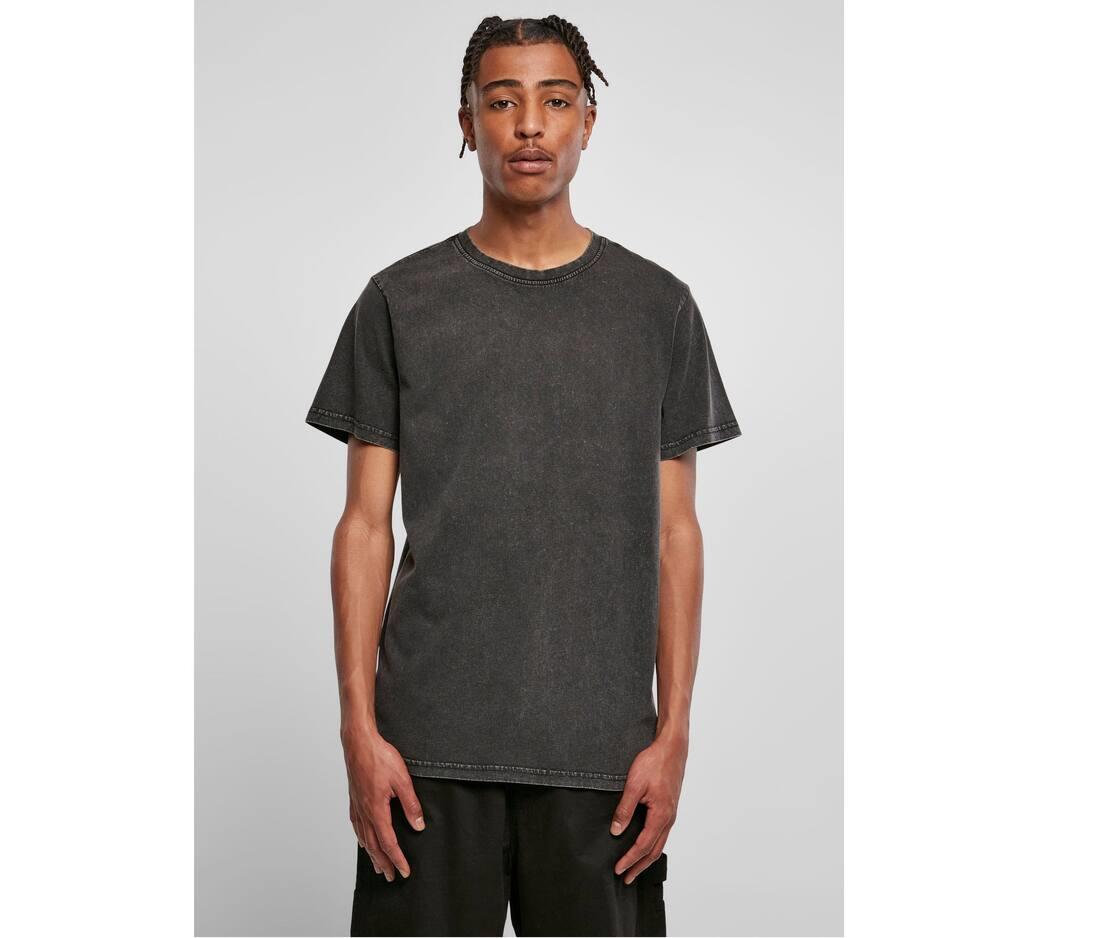 BUILD YOUR BRAND ACID WASHED ROUND NECK TEE bedrukken met eigen logo