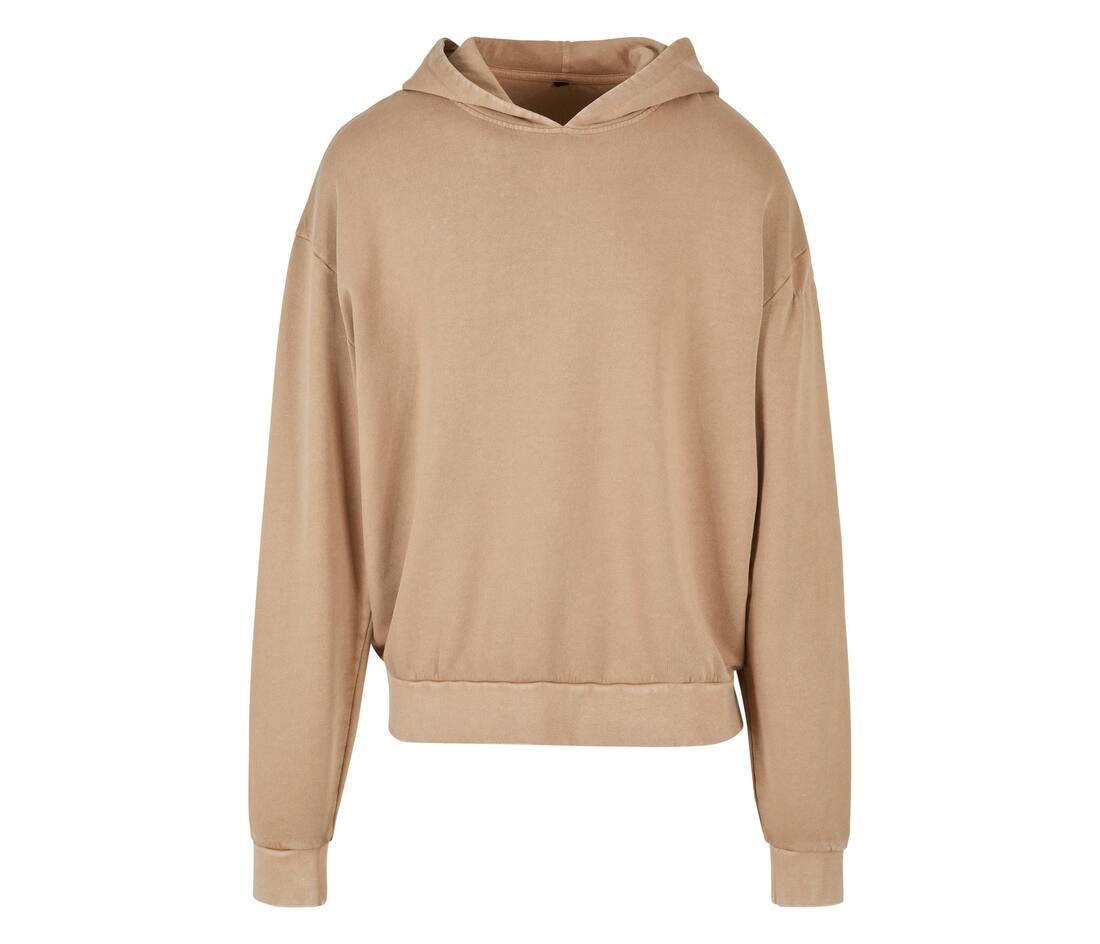 BUILD YOUR BRAND ACID WASHED OVERSIZE HOODY bedrukken met eigen logo