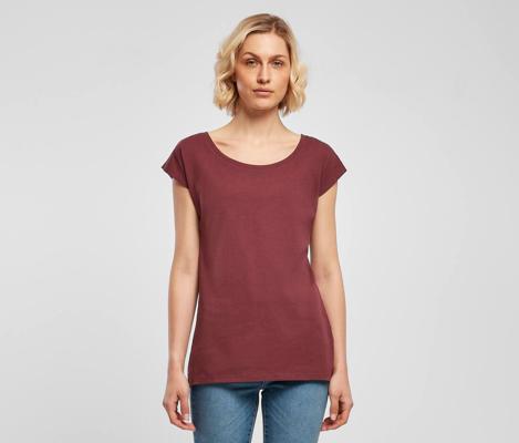 LADIES WIDE NECK TEE BUILD YOUR BRAND BYB013