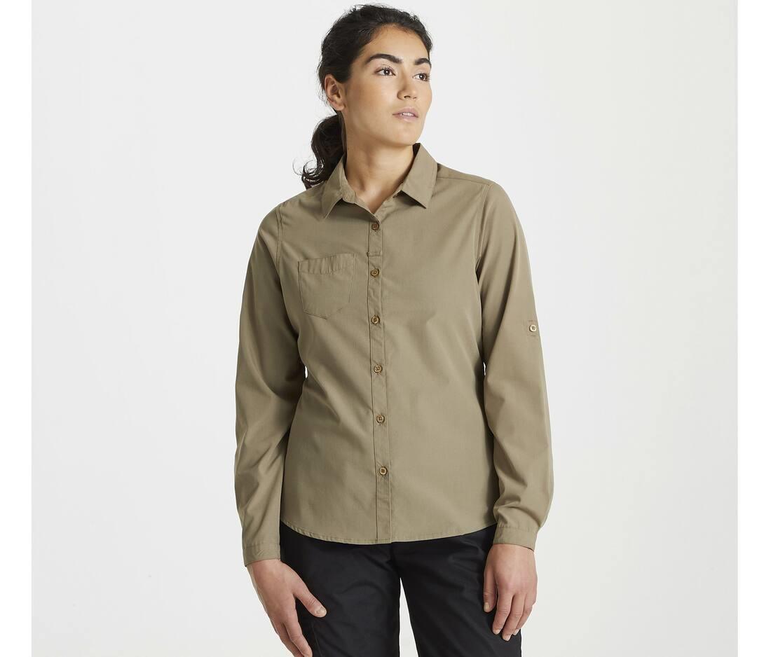 CRAGHOPPERS EXPERT WOMENS KIWI LONG SLEEVED SHIRT bedrukken met eigen logo
