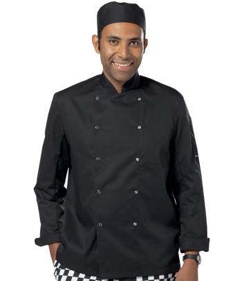 Long Sleeve Press Stud Chef's Jacket Dennys DE001