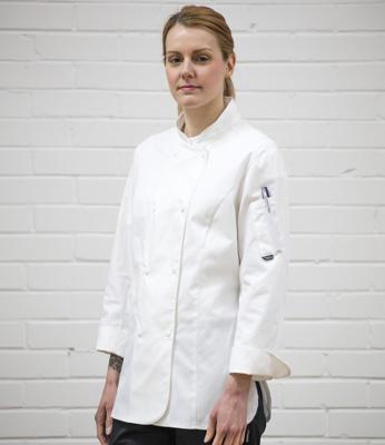 Ladies Long Sleeve Premium Chef's Jacket Dennys DE005