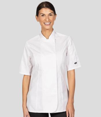 Ladies Short Sleeve Premium Chef's Jacket Dennys DE006