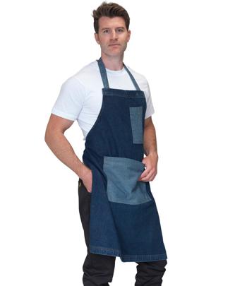 Heavyweight Denim Pocket Bib Apron Dennys DE131