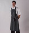 Stripe Bib Apron Dennys DE145