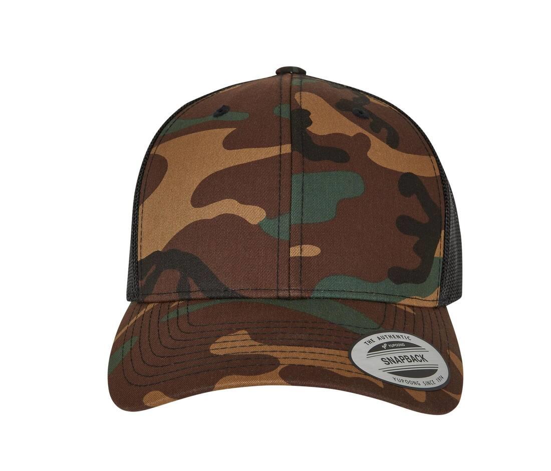 FLEXFIT RETRO TRUCKER CAMO bedrukken met eigen logo