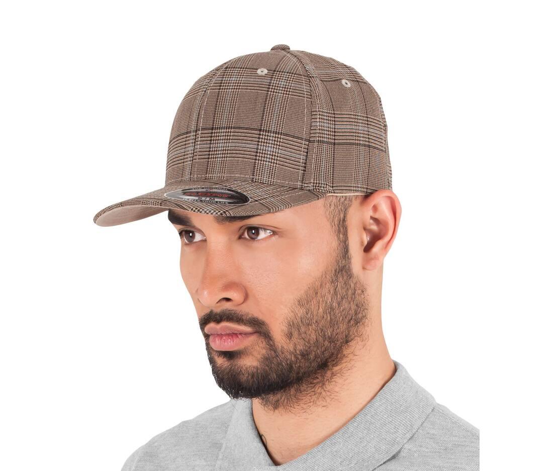 FLEXFIT GLEN CHECK CAP bedrukken met eigen logo