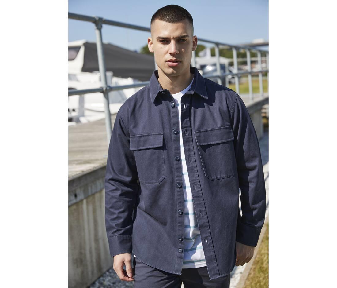 FRONT ROW DRILL OVERSHIRT bedrukken met eigen logo