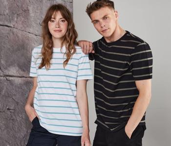 STRIPED T FRONT ROW FR136
