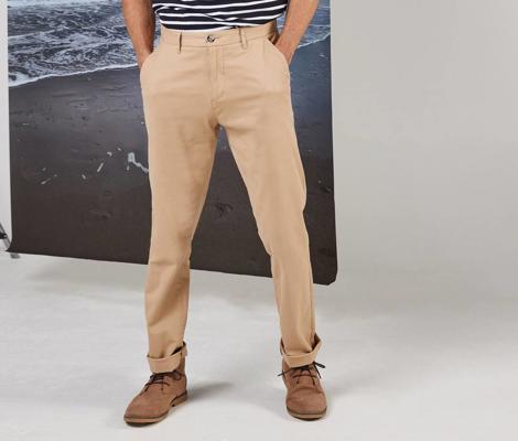 MENS STRETCH CHINO TROUSERS FRONT ROW FR621
