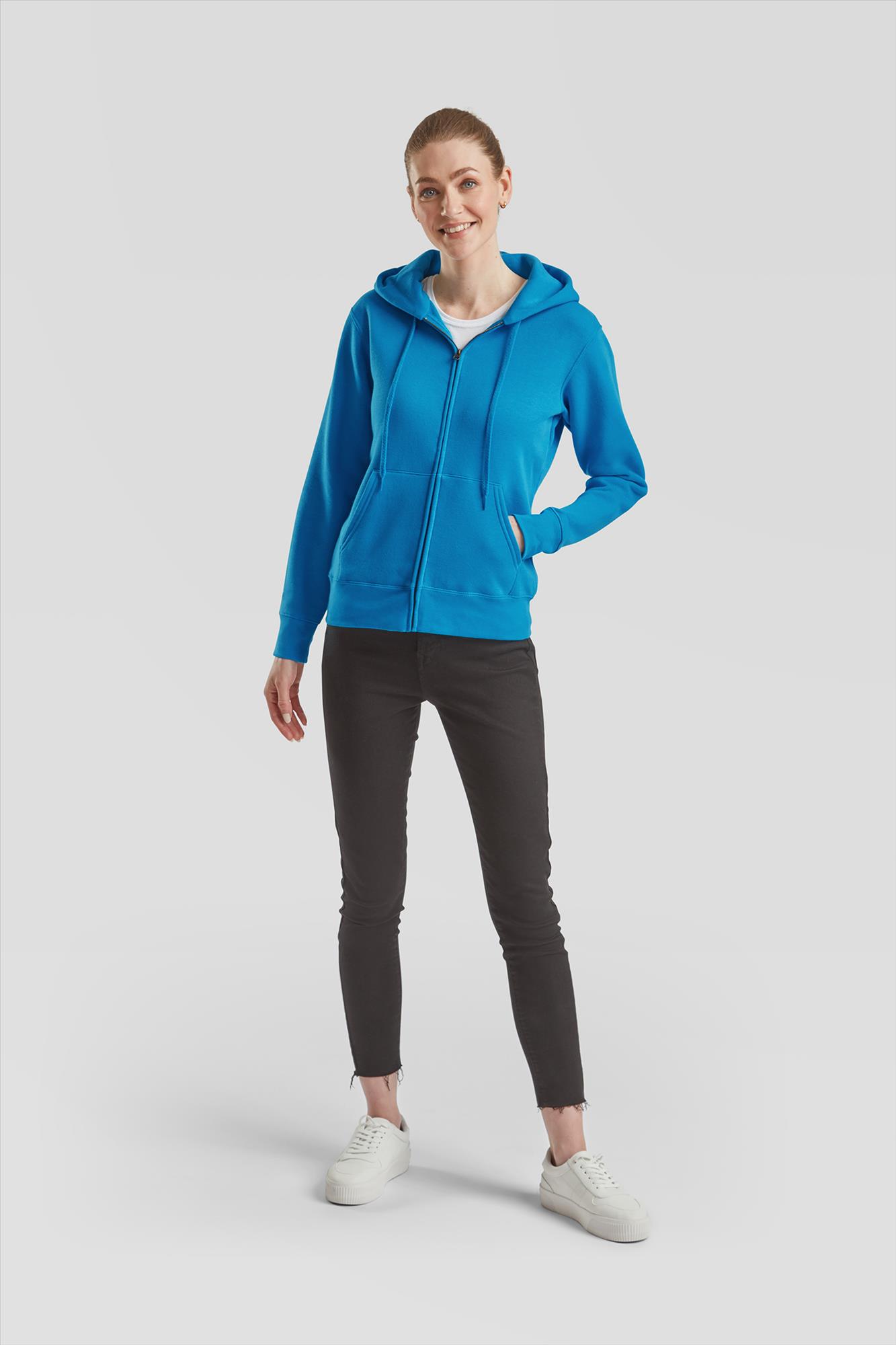 Fruit of the Loom Lady Fit Premium Hooded Sweat Jacket