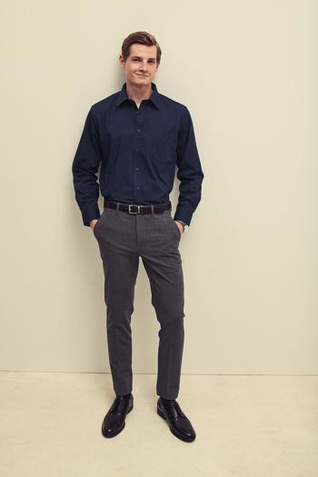 Fruit of the Loom Men LSL Poplin Shirt Fruit of the Loom 651180