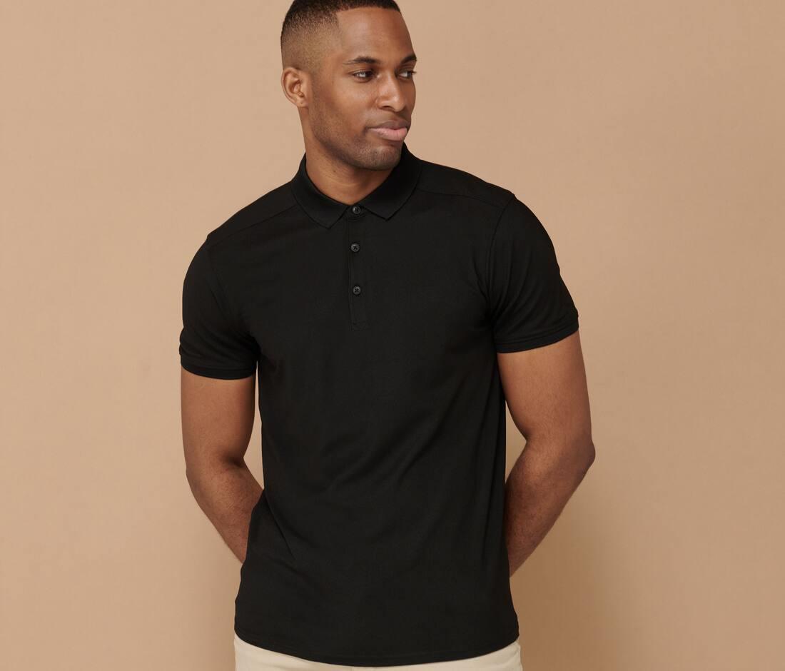 HENBURY MEN’S STRETCH POLYESTER POLO SHIRT bedrukken met eigen logo