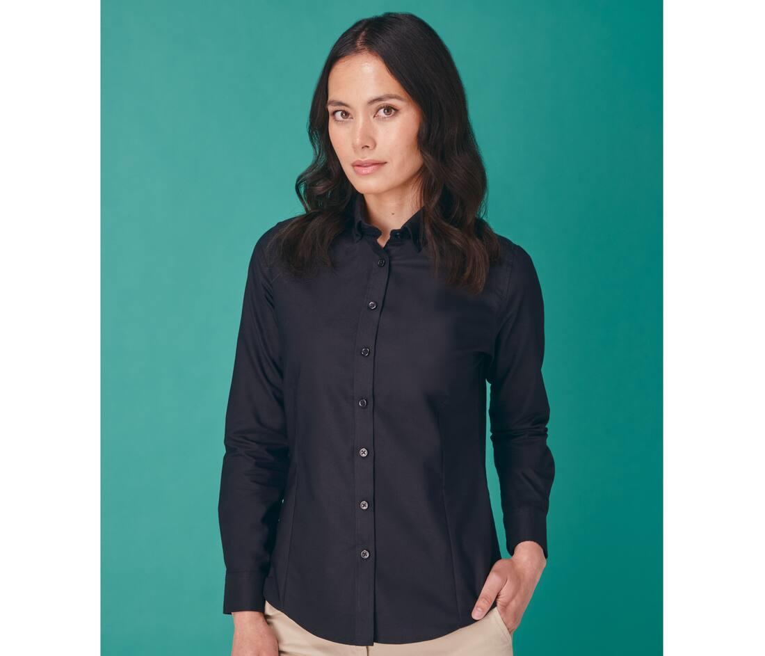 HENBURY LADIES’ MODERN L/S OXFORD SHIRT – REGULAR FIT bedrukken met eigen logo