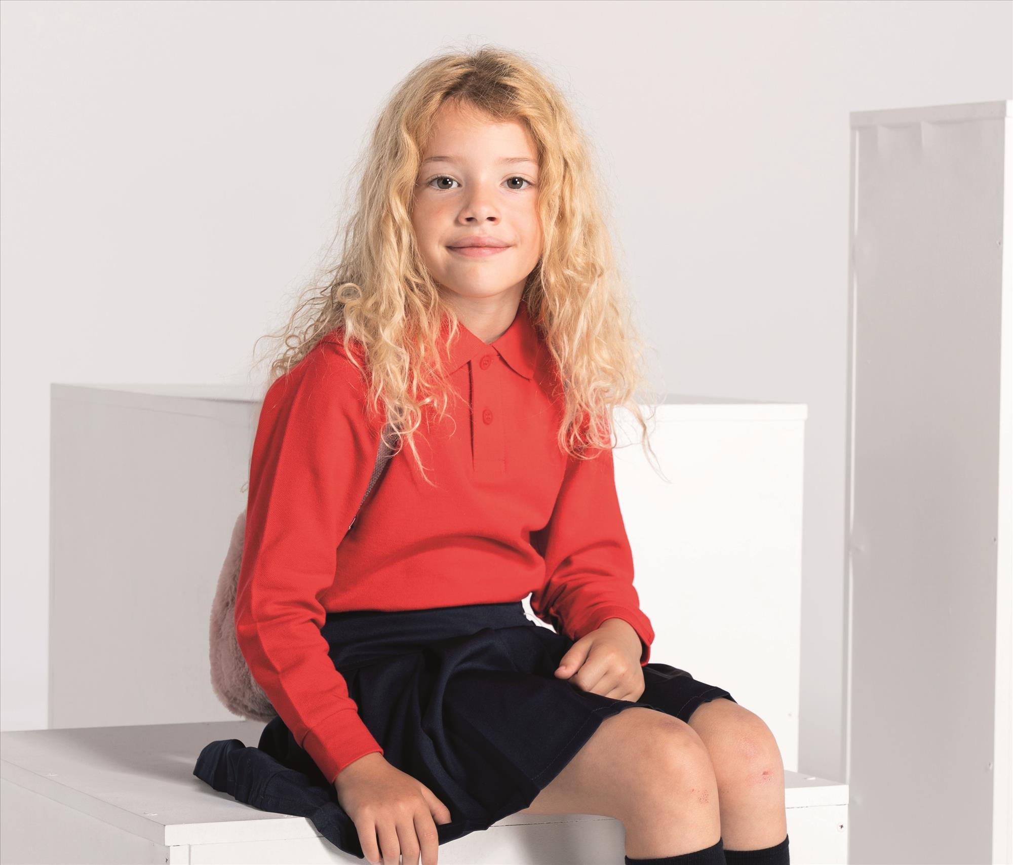 JHK KID LS UNISEX POLO bedrukken met eigen logo