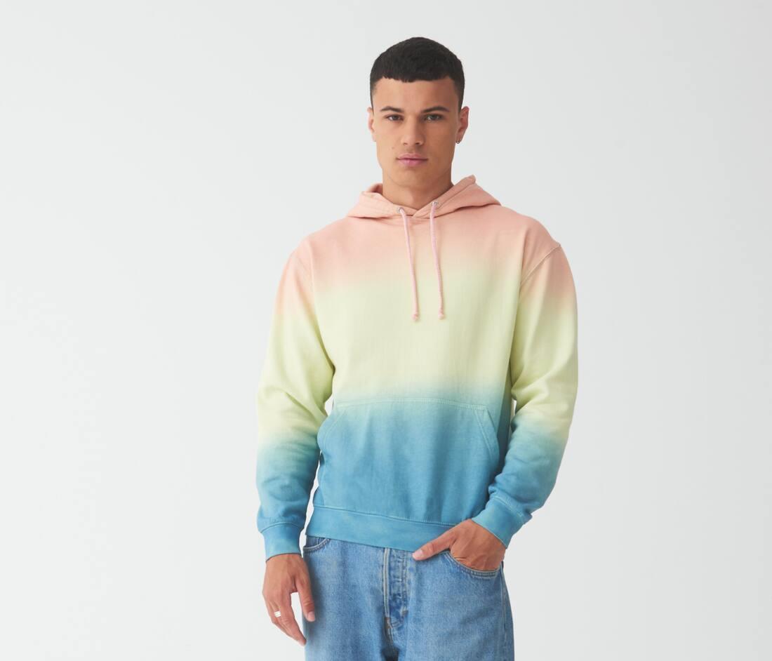 JUST HOODS TIE-DYE HOODIE bedrukken met eigen logo