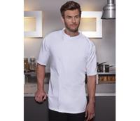 SHORT-SLEEVE THROW-OVER CHEF SHIRT BASIC KARLOWSKY KYBJM3