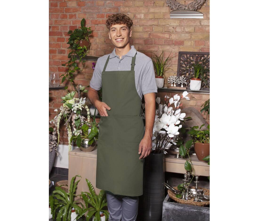 BIB APRON BASIC WITH BUCKLE AND POCKET