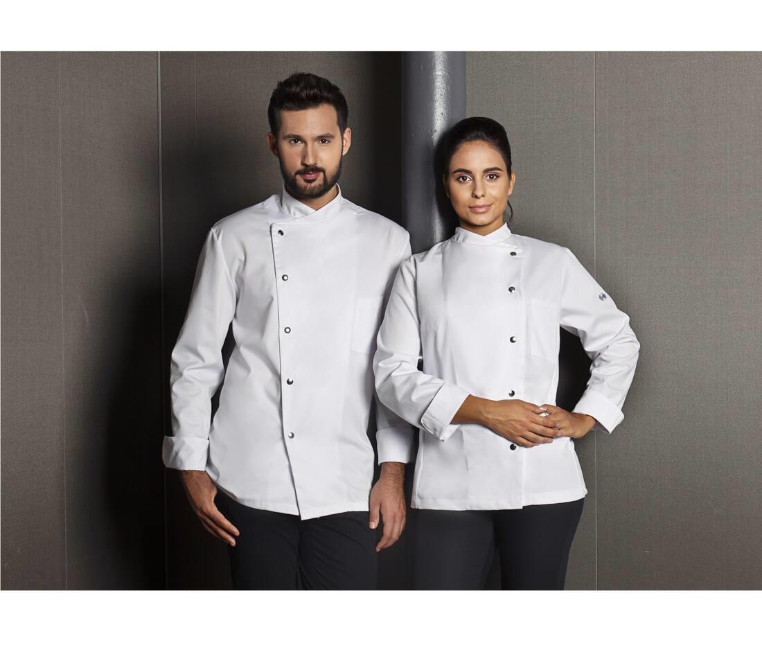 KARLOWSKY LADIES' CHEF JACKET LARISSA bedrukken met eigen logo