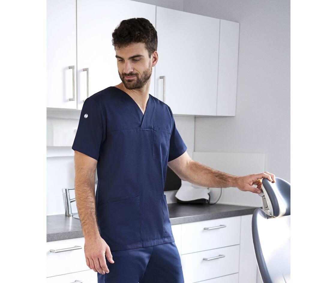 KARLOWSKY SHORT-SLEEVE MEN'S SLIP-ON TUNIC ESSENTIAL bedrukken met eigen logo