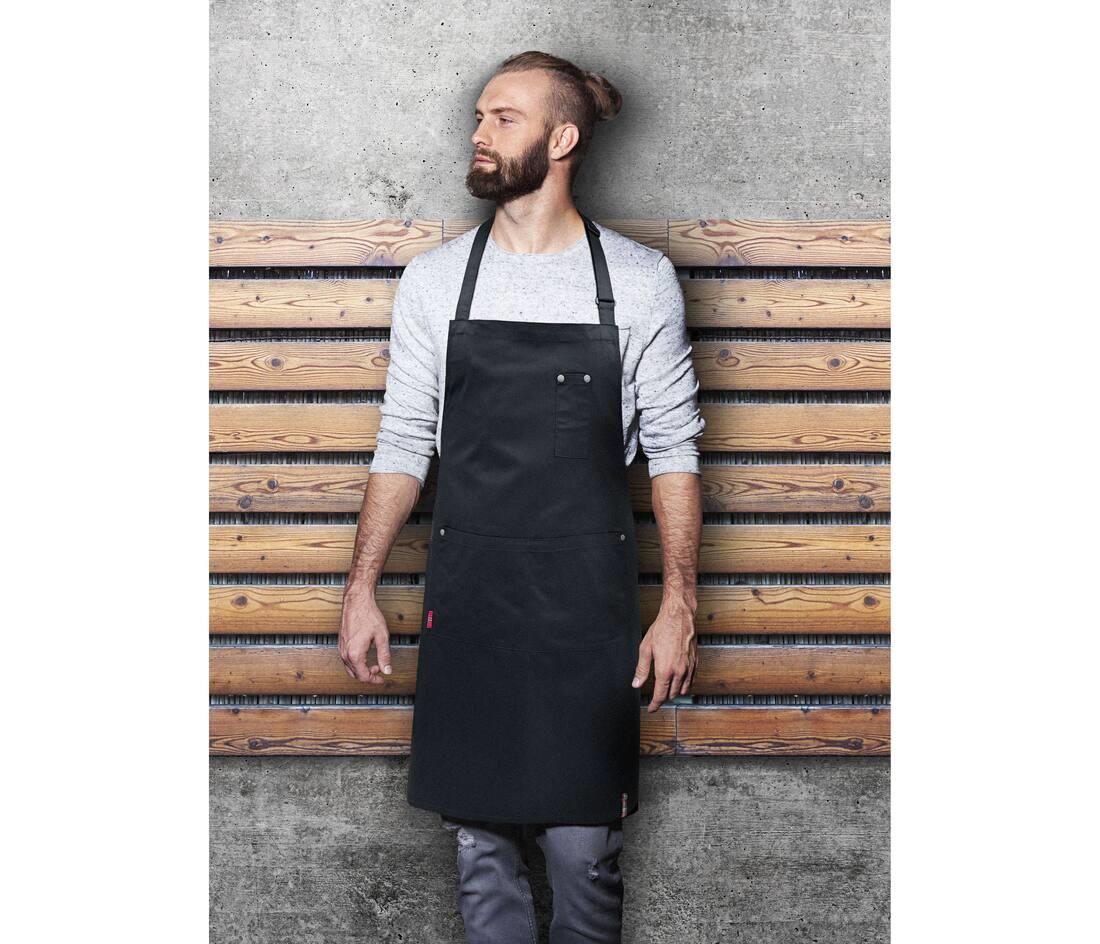 KARLOWSKY BIB APRON WITH BUCKLE AND POCKETS bedrukken met eigen logo