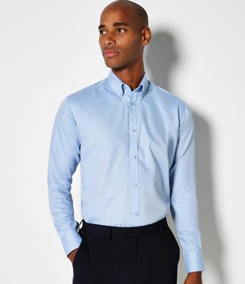 Long Sleeve Slim Fit Oxford Twill Non-Iron Shirt Kustom Kit K139