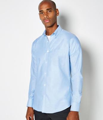 Long Sleeve Slim Fit Workwear Oxford Shirt Kustom Kit K184