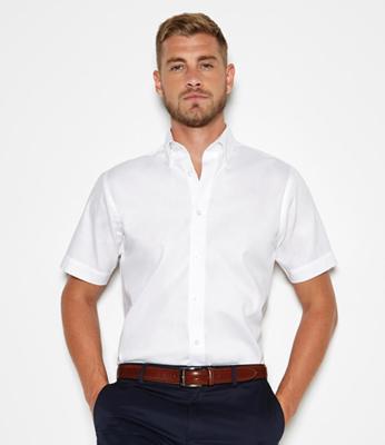 Premium Short Sleeve Tailored Oxford Shirt Kustom Kit K187