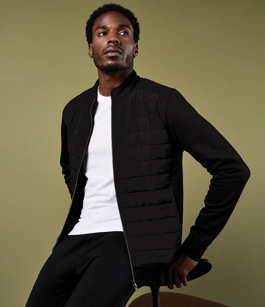 Kustom Kit Regular Fit Quilted Full Zip Sweat Jacket bedrukken met eigen logo